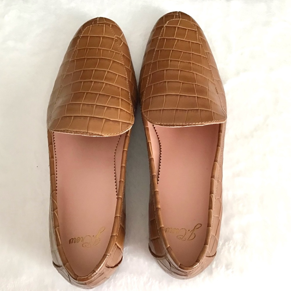 J. CREW Croc Embossed Leather Loafers Shoes NIB NWT - Picture 7 of 12